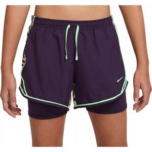 Nike Dri-Fit Purple Animal Print Shorts sz M Dri FIt Tempo Printed Shorts